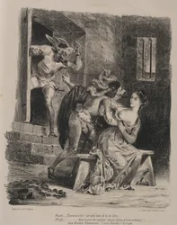 Ilustraciones para Fausto: Fausto en la prisión de Margarita, 1828
