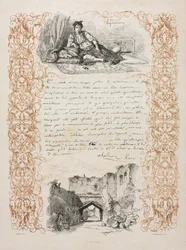Judía de Argel y una calle en Argel, 1838
