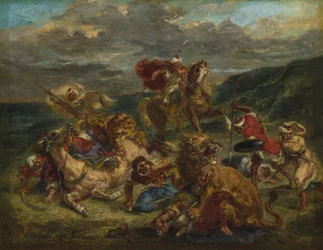 Caza de leones, 1860-61