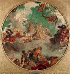 La paz vino a consolar a los hombres y traer de vuelta la abundancia Pintura de Eugène Delacroix (1798-1863) 1849-1854 París, Museo Carnavalet
