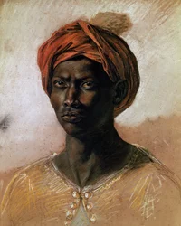 Retrato de un turco con turbante, c.1826