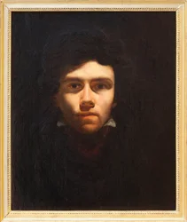 Autorretrato presunto de Eugene Delacroix (1798-1863), pintor francés - Pintura atribuida a Delacroix - Fotografía, KIM Youngtae, Rouen, Musee des Beaux Art de Rouen
