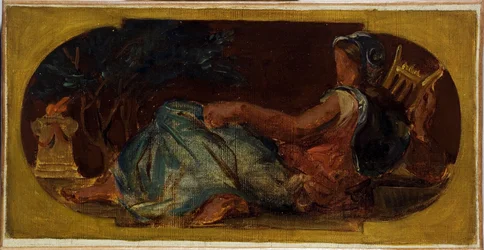 Boceto para el Salón de la Paz del Ayuntamiento de París: Minerve, entre 1849 y 1852 (óleo sobre lienzo)