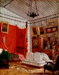Estudio para Interior con dos retratos