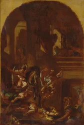 La expulsión de Heliodoro del templo, c.1857