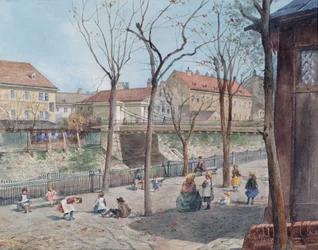 El Puente de las Cadenas sobre el río Wien