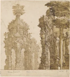 Diseño escénico de pabellones de jardín