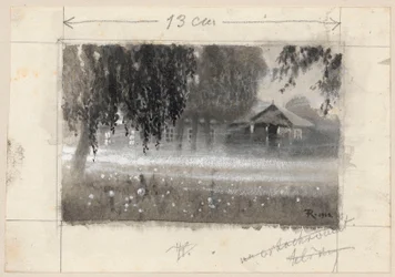 «Borejkowszczyzna al amanecer» — ilustración para el artículo de J. Obst