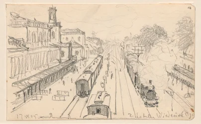 Vista de la estación ferroviaria de Varsovia
