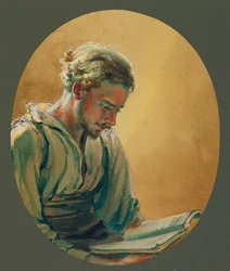 Un joven leyendo en Gustrow