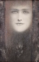 La máscara con la cortina negra, 1892