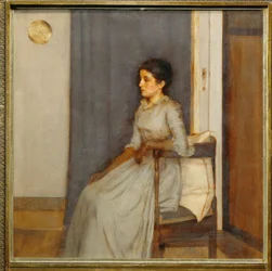 Retrato de Maria Monnom, hija del editor de Bruselas, más tarde señora (pintura sobre lienzo)