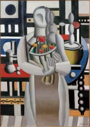 Mujer con flores