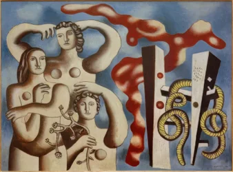 Composición con tres figuras
