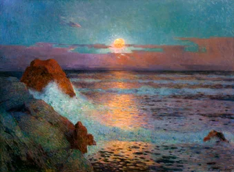 Puesta de sol junto al mar, 1925
