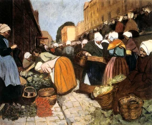 Mercado en Brest, 1899