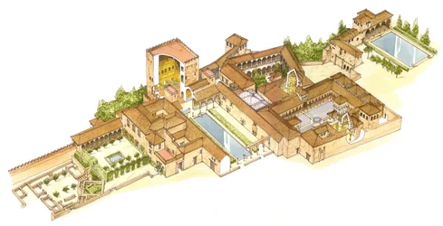 Alhambra, Granada, España. Palacios Reales