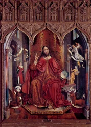 Cristo en el banco de madera