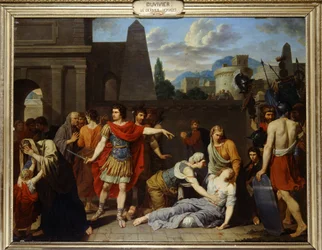 El último de los Horacios por Duviver. Siglo XVII