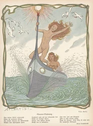 ¡Atlantis! 1907, publicado en "Jugend" (litografía)