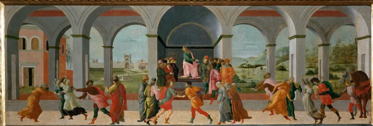 Tres escenas de la vida de Virginia: Apio Claudio ordena el arresto de Virginia ...