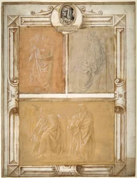 Estudios de figuras con ropas
