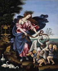 Italiano: Alegoría de la música Alegoría de la música (Erato)