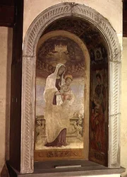 Madonna y el Niño con santos (detalle)