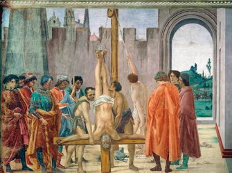 Martirio de San Pedro, por Filippino Lippi