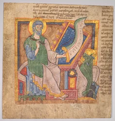 Miniature from a Latin Bible: St. Luke