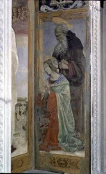 San Antonio y Santa Lucía, (detalle) del tabernáculo del Canto al Mercatale, 1498