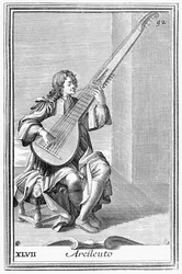 Arcileuto, lámina XLVII de Gabinetto Armonica, 1722