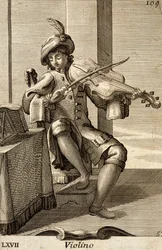 Hombre tocando el violín