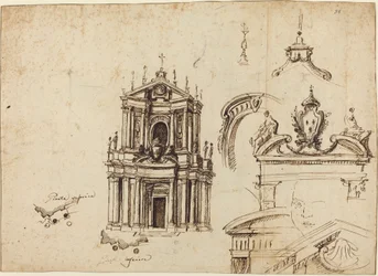 Estudios para la fachada de Santa Cristina
