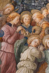 Ángel, detalle de la Coronación de María
