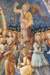 Ángeles, detalle de la Coronación de la Virgen