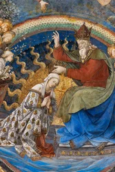 Coronación de la Virgen, detalle