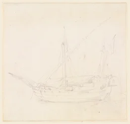 Dibujo, Un velero, ca. 1780