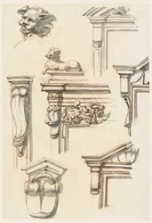 Dibujo, Estudios arquitectónicos, 1750-75