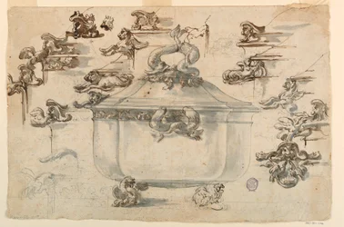 Dibujo, Diseños para sopera de plata, 1769
