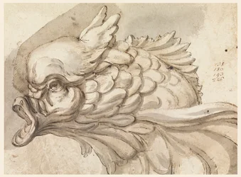 Dibujo, Cabeza de un delfín, ca. 1775