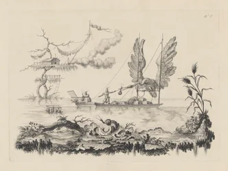 Barco con alas para vela d