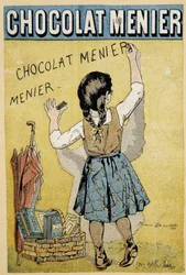 Publicidad para Chocolate “Menier”, finales del siglo XIX
