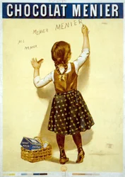 Publicidad francesa del chocolate «Menier», finales del siglo XIX