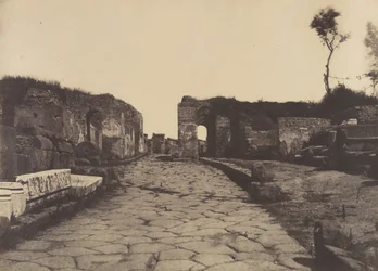 Pompeya, Calle de Pompeyo, Monumento Funerario de Mamia, ca. 1853