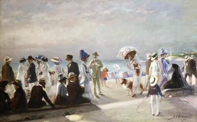 Escena de playa; Scene de Plage