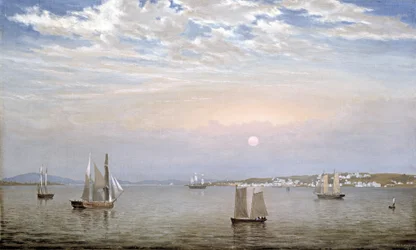 Puerto y ciudad de Castine, 1851