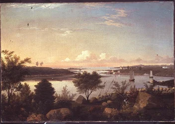 El río Annisquam mirando hacia la bahía de Ipswich