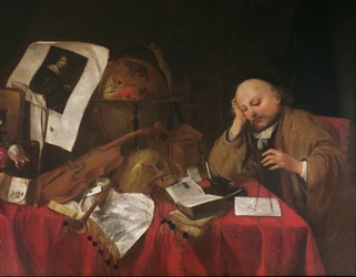 Académico estudiando