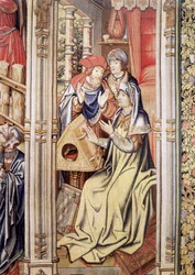 Cortina de David (detalle), facsímil del Tapiz de la Escuela de Bruselas (1510-1515)